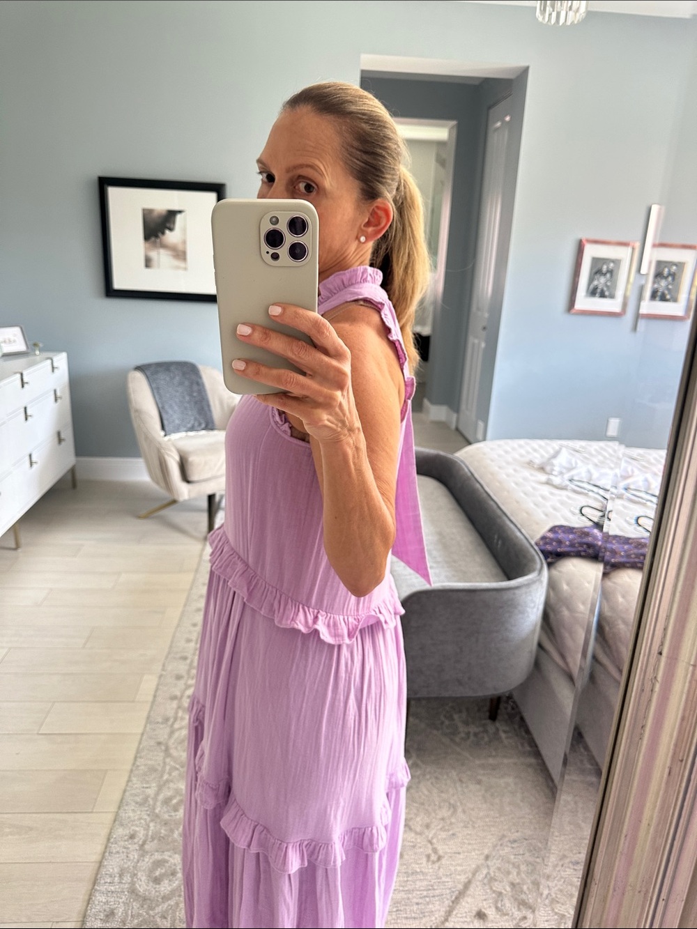 Me and Em lavender gauze maxi dress - Picture 2 of 5